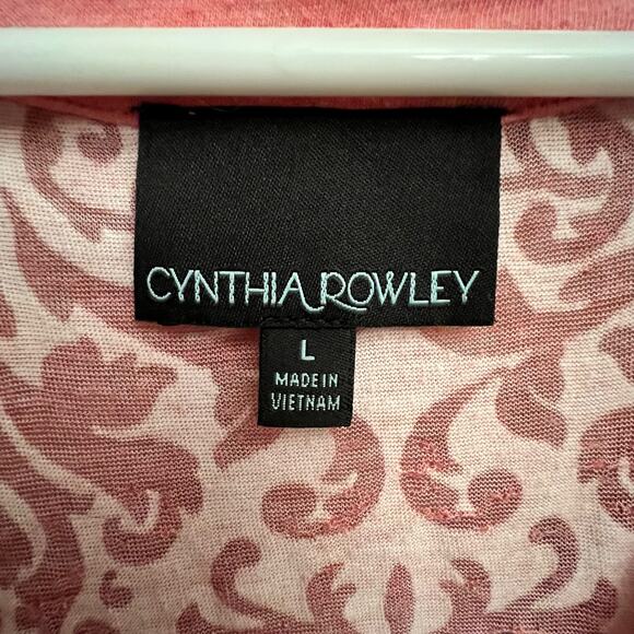 Cynthia Rowley Paisley Print Gradient Pink Purple Tank Size Large - Picture 4 of 10